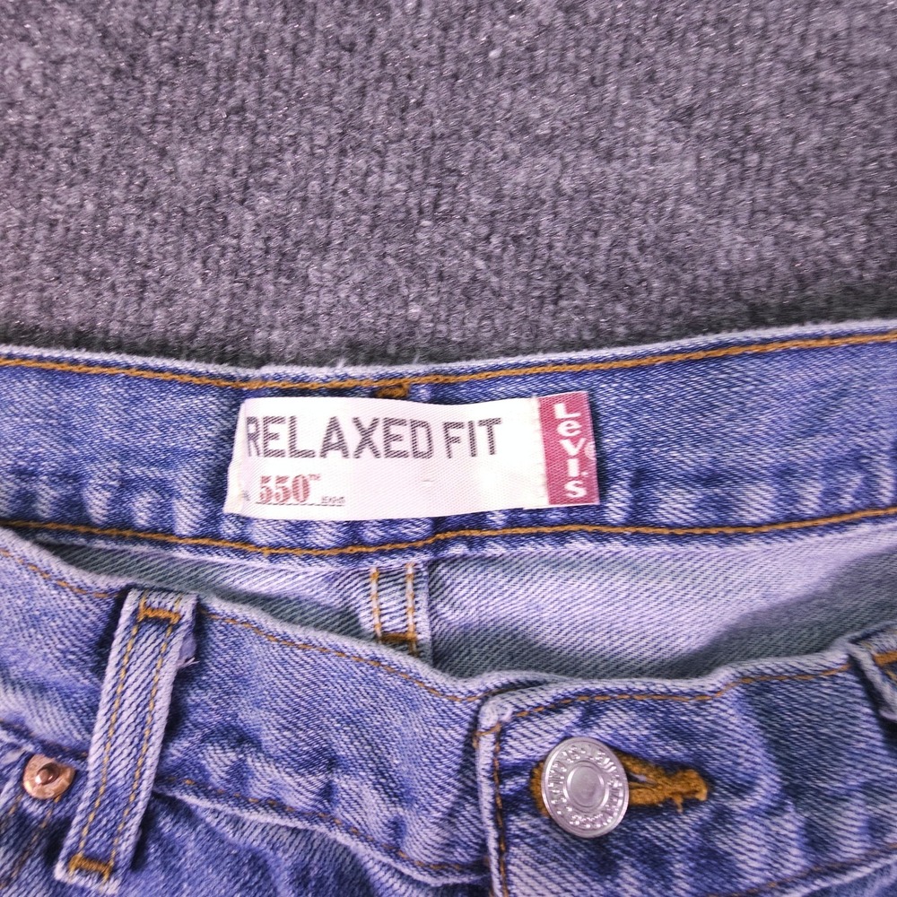 Vintage Levi's Jeans Mens 40x32 (38x31) Blue Denim 550 Relaxed Y2K Baggy - Picture 2 of 13